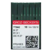 Иглы для ОВЕРЛОКА GROZ BECKERT B27/DC*27 100 FFG/SES