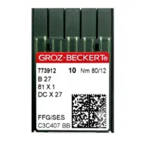 Иглы для ОВЕРЛОКА GROZ BECKERT B27/DC*27 80 FFG/SES