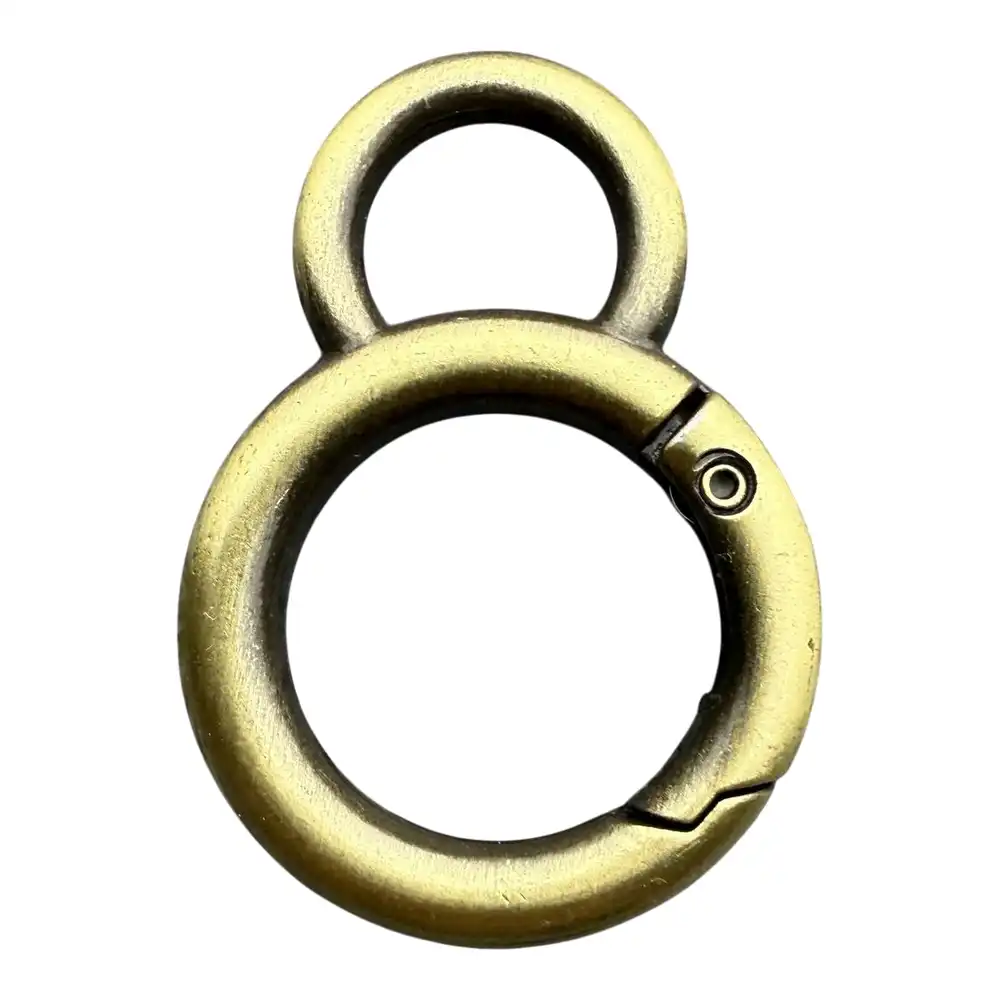 Кольцо карабин 20х11 мм с ушком Антик (DP 51-191)